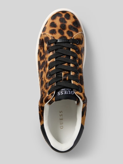 Guess Sneakers met vetersluiting, model 'ELBINA8' Camel - 3