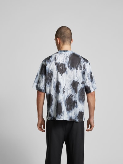 Marni T-Shirt mit Label-Print Mittelgrau 5