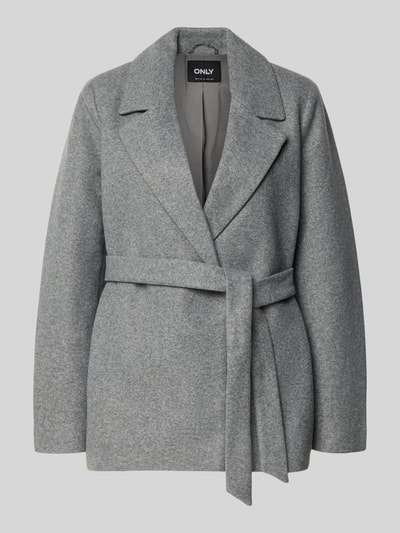 Only Regular Fit Kurzmantel mit Reverskragen Modell 'ALVILDA LIFE' Mittelgrau Melange 2