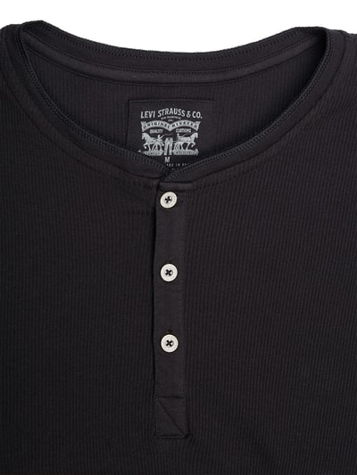 Levi's® Serafino-Shirt aus Baumwolle - gerippt Black 2