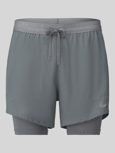 Nike Training szorty sportowe o kroju regular fit z technologią dri-fit model 'STRIDE 5IN HYBRID' Średnioszary 2