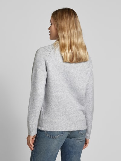 monari Gebreide pullover met opstaande kraag Lichtgrijs - 5