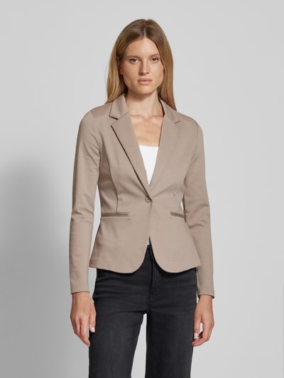 ICHI Blazer met reverskraag, model 'Kate' Lichtbruin - 4