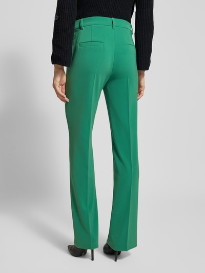 Marc Cain Straight leg stoffen broek met persplooien Groen - 5