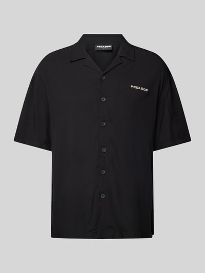 Pegador Regular Fit Freizeithemd mit Label-Stitching Black 2