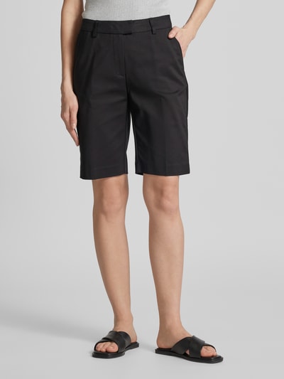 FREE/QUENT Bermudas in unifarbenem Design Modell 'Isabella' Black 4