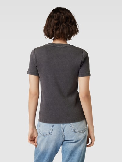 Calvin Klein Jeans T-shirt met labelmotief Zwart - 5