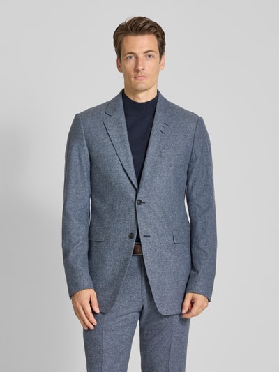 Tiger Of Sweden Sakko aus Lammshearling mit Reverskragen Modell 'Justin' Bleu 4