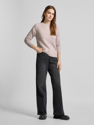 Vero Moda Regular Fit Strickpullover in Melange Modell 'DOFFY' Hellrosa 1