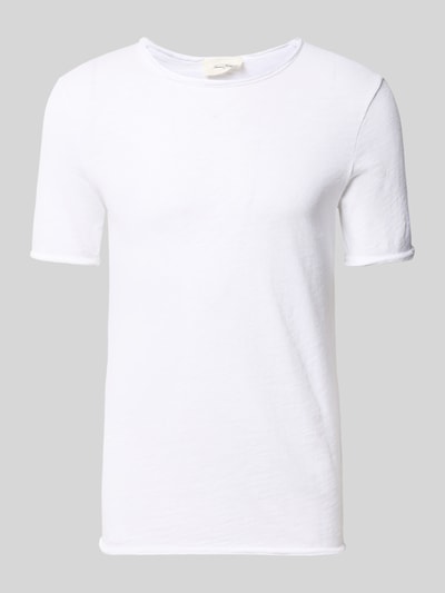 Produktfoto, weißes Slim-Fit Herren T-Shirt mit Rundhalsausschnitt aus Reine Baumwolle, Modell 'Sonoma' von American Vintage