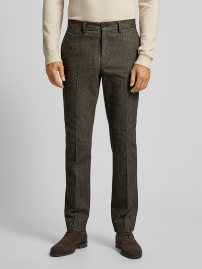 Tommy Hilfiger Stoffen broek met Franse steekzakken Donkerbruin - 4