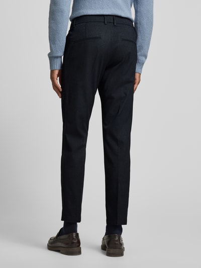 Drykorn Slim fit pantalon met steekzakken, model 'Ajend' Marineblauw - 5