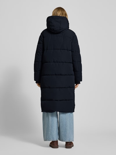 WITHBLACK Płaszcz pikowany z kapturem Ciemnoniebieski 5