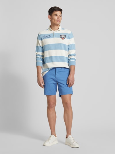 Polo Ralph Lauren Stretch Straight Fit Shorts mit Gürtelschlaufen Modell 'BEDFORD' Blau 1