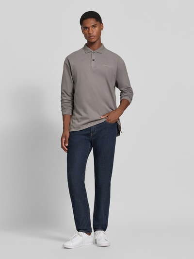 Marc O'Polo Relaxed Fit Poloshirt aus reiner Baumwolle Taupe 1
