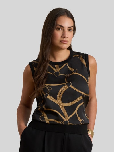 Lauren Ralph Lauren Regular Fit Blusentop aus Baumwoll-Mix BLACK 6
