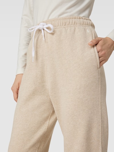 Polo Ralph Lauren Spodnie dresowe z wyhaftowanym logo Écru melanż 3