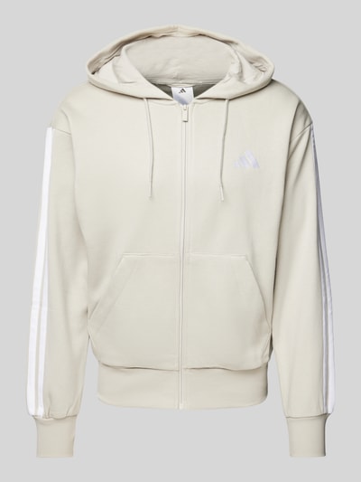 ADIDAS SPORTSWEAR Sweatjacke mit Viskose-Anteil und Label-Stitching Sand 1