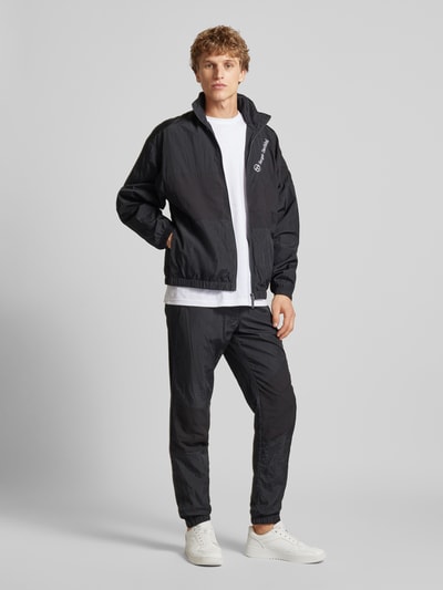 SERGIO TACCHINI Trainingsjack met labelstitching, model 'PATRICK' Zwart - 1