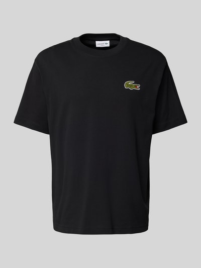 Lacoste T-shirt met ronde hals Zwart - 2