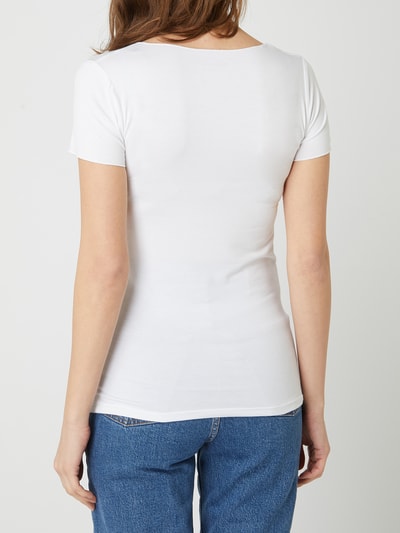 Pepe Jeans T-Shirt mit Zierperlen Modell 'Blake'  Weiss 5