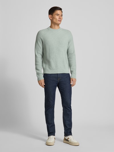 BOSS Orange Regular Fit Pullover aus Woll-Mix  Mint 1