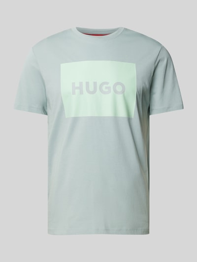 HUGO T-Shirt mit Label-Print Modell 'DULIVE' Mint 2