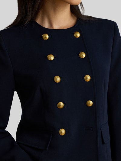 Lauren Ralph Lauren Regular fit korte blazer met sierknopen Marineblauw - 3