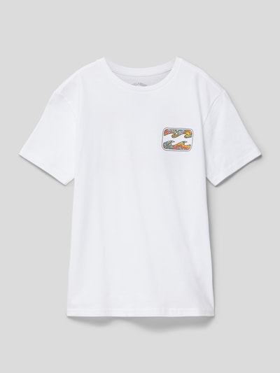 Billabong T-shirt z nadrukiem z motywem model ‘CRAYON WAVE’ Biały 1