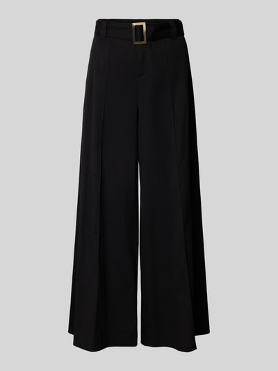 MAC Stoffhose mit Gürtel und Eingrifftaschen Modell 'Carletta' Black 2