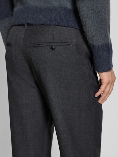 Wood Wood Broek van wolmix met achterzakken, model 'Henry trousers' Middengrijs - 3