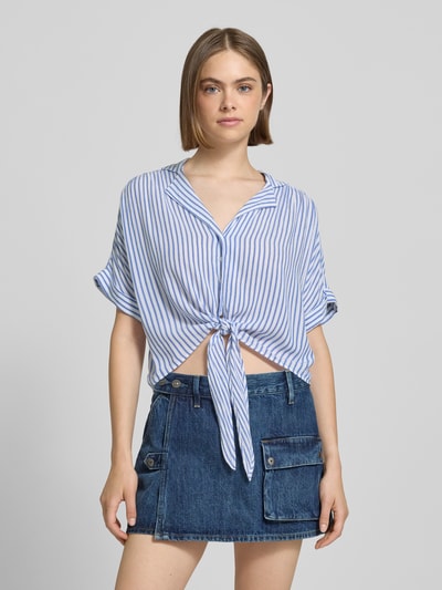 Only Regular fit overhemdblouse van pure viscose, model 'PAULA LIFE' Lichtblauw - 4