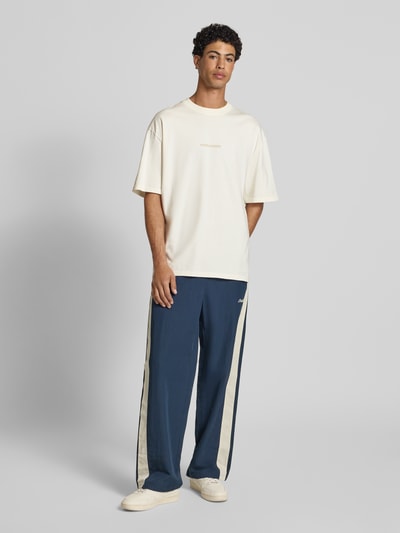 Pegador Oversized T-shirt met labelprint, model 'Colne' Ecru - 1