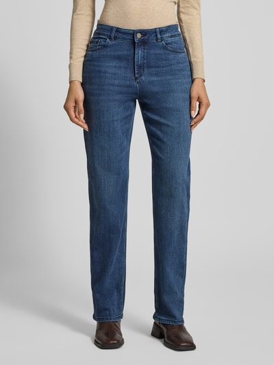 Christian Berg Woman Jeans mit 5-Pocket-Design Marine Melange 4