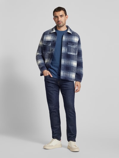 RAGMAN Longsleeve mit Rundhalsausschnitt Jeansblau 1