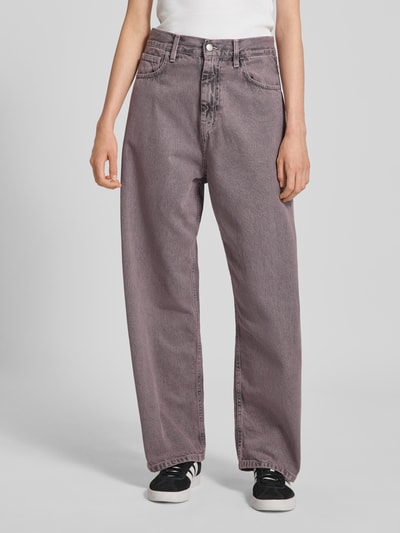 Carhartt Work In Progress Jeansy o kroju relaxed fit z czystej bawełny model ‘Brandon’ Różowy 4