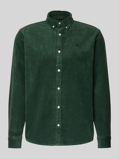 Carhartt Work In Progress Koszula casualowa o kroju regular fit z imitacji sztruksu model ‘Madison’ Ciemnozielony 2