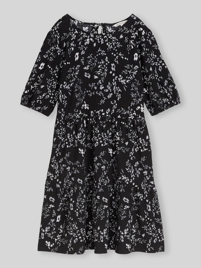 Tom Tailor Denim A-Linien Minikleid in Crinkle-Optik Black 2