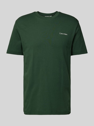 CK Calvin Klein T-Shirt mit Label-Print Bottle 2