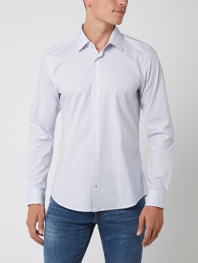 Joop! Slim Fit Slim Fit Business-Hemd mit Stretch-Anteil  Weiss 4