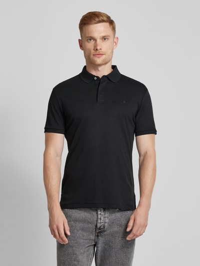 Polo Ralph Lauren Poloshirt met geribde mouwboorden Zwart - 4