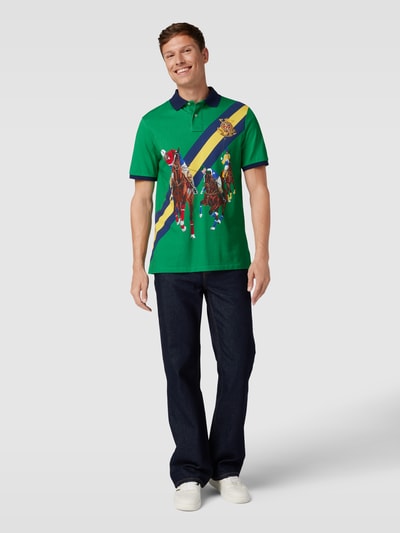 Polo Ralph Lauren Poloshirt mit Motiv-Print Gruen 1