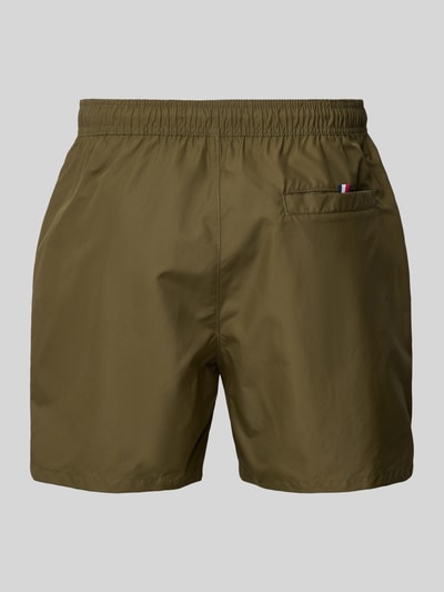 Tommy Hilfiger Regular Fit Badeshorts mit Tunnelzug Oliv 3