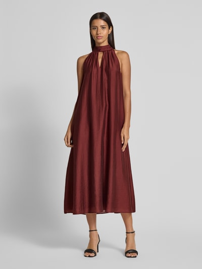 Jake*s Collection Maxikleid mit Neckholder Bordeaux 4