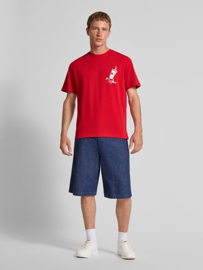 Tommy Jeans Regular fit T-shirt van puur katoen Rood - 1