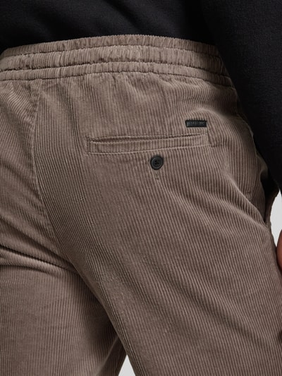 Only & Sons Tapered corduroy broek van katoenmix, model 'LINUS' Lichtbruin - 3