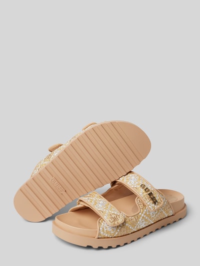 Guess Slides mit Label-Applikation Modell 'FADELIZZ' Beige 4