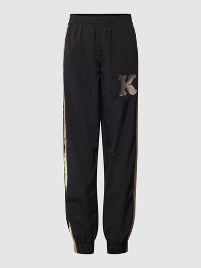 Karo Kauer Sweatpants mit Label-Stitching Black 2