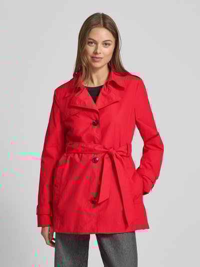 Christian Berg Woman Selection Trenchcoat mit Bindegürtel Rot 4