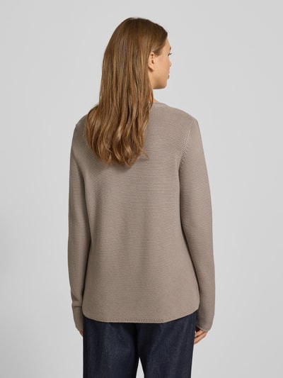 Marc O'Polo Regular Fit Strickpullover aus reiner Baumwolle Stein 5